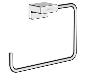Hansgrohe Držák na ručník chrom / Držák na ručník / Hranatý / Kov / 189x120x41 mm