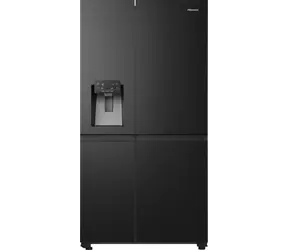 Hisense RS818N4TFE tmavá nerezová ocel / Chladnička Side-by-Side / 632 l / NoFrostPlus / dávkovač ledu a vody / Wi-Fi
