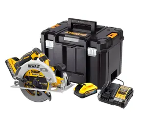 DeWalt Aku kotoučová pila POWERSTACK / Aku kotoučová pila / 18V / kotouč 190mm / 2x 5.0Ah / nabíječka / kufr