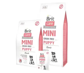 Brit Care Mini Grain Free Puppy Lamb 400 g / Kompletní krmivo pro štěňata / hypoalergenní / bez obilovin