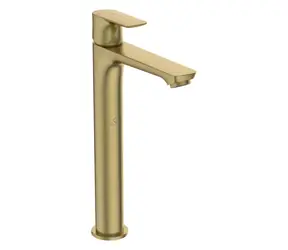 Ideal Standard Slim Brushed Gold / Umyvadlová baterie / BlueStart / vysoký vývod / bez výpusti