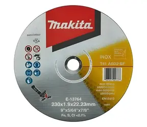 Makita / Řezný kotouč na nerezovou ocel / O 230 mm / 1,9 mm / otvor 22,23 mm