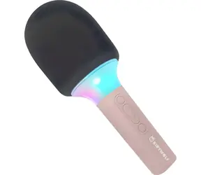 Kidywolf Bluetooth mikrofon se světlem růžová / Dětský mikrofon / Bluetooth / Svítící