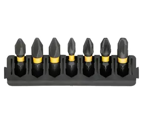 DeWalt / 7dílná sada bitů / PH1, PH2, PZ1, PZ2, PZ3 / 25 mm / ToughCase