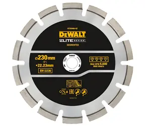 DeWalt Diamantový řezný kotouč na tvrdé materiály / Řezný kotouč / 230x22,23 mm / Mokré i suché řezání