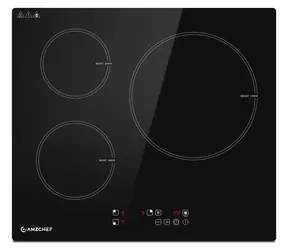 AMZCHEF CE-T-74IB3xyzf-CS / Indukční varná deska / 60 cm / 3 zóny / 7400 W / dotykové ovládání