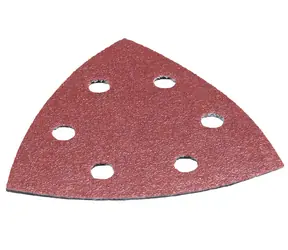 Makita Brusný papír na dřevo P180 / Brusný papír / Zrnitost 180 / 94x94 mm / 6 otvorů / 10 ks