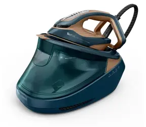 Tefal Pro Express Vision Max GV9920 modrá, měděná / Vysokotlaká žehlicí stanice / 7,5 bar / 1,8l nádrž