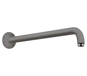 Hansgrohe Sprchové rameno 39 cm kartáčovaný černý chrom / Sprchové rameno / úhel 90° / mosaz / připojení G 1