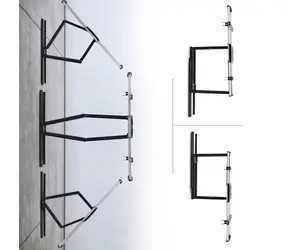StarTech / Montážní sada na zeď / pro plochý panel / kloubová, 2 vertikální úchyty / VESA 600x400 / do 45 kg / hliníková