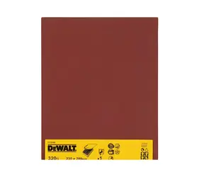 DeWalt Brusný papír voděodolný P320 / Brusný papír / 230 x 280 mm / Ruční broušení