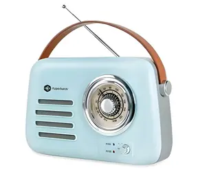 Connect IT Hyperbass RetroBEAT tyrkysová / Bezdrátový reproduktor s FM rádiem