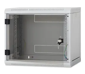 Triton RUA-12-AS6-BAX-A1 / Nástěnný rozvaděč 19" / 12U / 600 mm / skleněné dveře / odnímatelné bočnice
