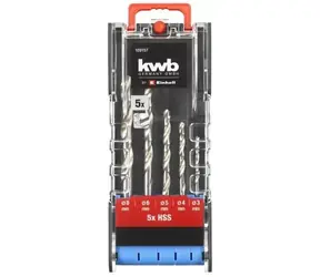 Einhell POWERBOX / Sada vrtáků do kovu, dřeva a kamene / 15 ks / 3-10 mm / HSS, HM