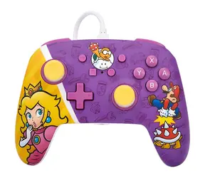 PowerA Enhanced Wired Controller - Princess Peach Battle / Herní ovladač / drátový / Nintendo Switch