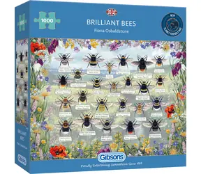 GIBSONS Puzzle Brilantní včely / 1000 dílků