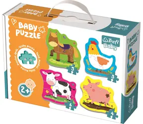 TREFL Baby puzzle Zvířata na farmě 4v1 / 3+4+5+6 dílků / od 2 let