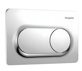 Hansgrohe iFrame Original S chrom / Ovládání splachování / duální / mechanické / plast