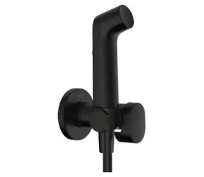 Hansgrohe Bidetová baterie matná černá / Bidetová baterie pod omítku / se sprškou / EcoSmart