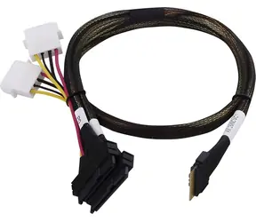 Adaptec Kabel SlimSAS SFF-8654 - 2x U.3 SFF-8639 / Kabel SAS / 0,8 m / tri-mode SAS, SATA, NVMe