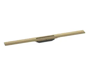 Hansgrohe RainDrain Flex 900 kartáčovaný bronz / Sprchový žlab / do prostoru / zkrátitelný / nerezový rošt