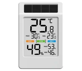 RainPoint BALDRTHERM B0590TH-V6 / Termohygrometr / solární napájení / velký displej / index komfortu