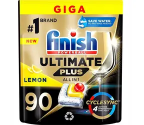 FINISH Powerball Ultimate Plus All-in-1 90 ks lemon / Tablety do myčky