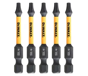 DeWalt Sada bitů Extreme Torx T15 5 ks / Bity / T15 / 57 mm