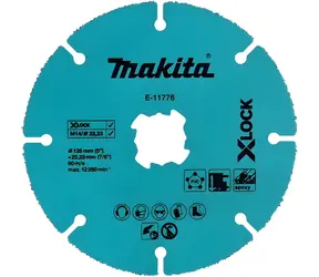 Makita Diamantový segmentový kotouč X-LOCK / Řezný kotouč / 125x22,23mm / sádrokarton, plast, hliník / suché řezání