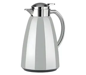Emsa CAMPO Vacuum 1 l světle šedá / Vakuová konvice (termoska) / Quick Tip