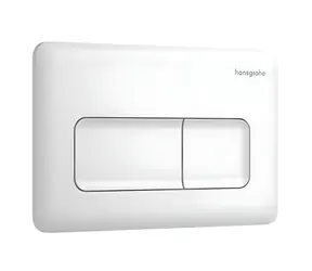 Hansgrohe iFrame Original Q matná bílá / Ovládání splachování / duální / mechanické / plast