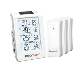 RainPoint BALDRTHERM B0598 / Meteostanice / 3x bezdrátové čidlo / dosah 100 m / automatické podsvícení