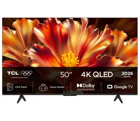 50" TCL 50QLED780L černá / Smart TV / 4K UHD / QLED / Google TV / HDMI / USB / LAN / Wi-Fi / BT / 20W repro