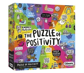 GIBSONS Puzzle Pozitivního myšlení / 1000 dílků / 68x49 cm
