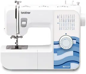 Brother RH 137 bílá / Šicí stroj / kovová konstrukce / otočné ovládání