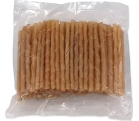 Rasco Premium tyčinka buvolí kroucená 12,5 cm / Pochoutka pro psy / Žvýkací / Buvolí kůže