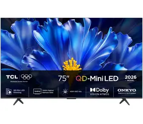75" TCL 75QLED810L černá / Televize / QD-Mini LED / 4K UHD / 144Hz / DVB-T2&C&S2 / Google TV