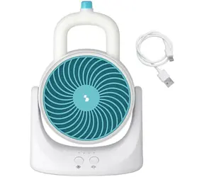 BEPER P206RAF202 stolní ochlazovač vzduchu bílá/modrá / Ochlazovač vzduchu / 3 rychlosti / LED 7 barev / USB