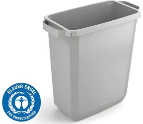 Durable DURABIN ECO 60 l šedá / Odpadkový koš / obdélníkový / recyklovaný plast / stohovatelný