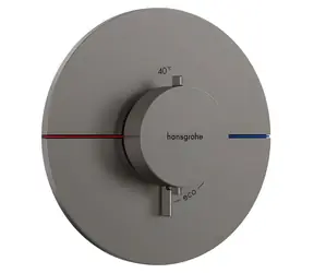 Hansgrohe ShowerSelect Comfort S kartáčovaný černý chrom / Termostatická baterie pod omítku / průměr 155 mm