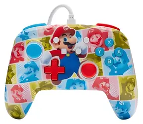 PowerA Ovladač pro Nintendo Switch Super Mario - Mario Hero Reel / Herní ovladač / Drátový / USB