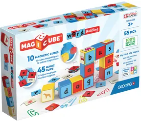 GEOMAG Stavebnice MagiCube Words / 55 dílků / od 1 roku