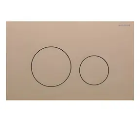 Geberit Sigma40 ovládací tlačítko kartáčované červené zlato / Ovládání splachování / Nerezová ocel / Easy-to-clean