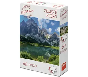 DINO Puzzle Turistická edice Zelené pleso / 60 dílků / 23,5 × 21,5 cm