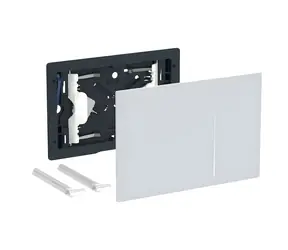 Geberit Sigma70 kryt ovládání splachování bílé sklo / Kryt ovládání splachování / dvojité splachování / 240x158x11 mm