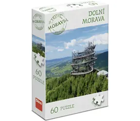 DINO Puzzle Turistická edice Dolní Morava / 60 dílků / 23,5 × 21,5 cm