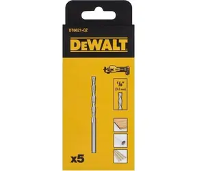 DeWalt frézy 1/8" pro DCS551 5 ks / Frézovací nástavce / PVC / ALU / dřevo / sádrokarton / 60 mm