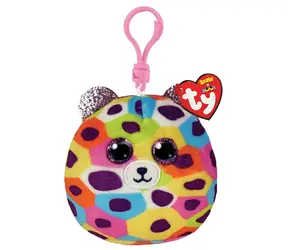 TY Squishy Giselle duhový leopard / 8,5 cm