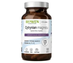 Biowen Magnesium Citrate / Doplněk stravy / 100 kapslí