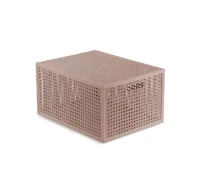 Curver Kaya M pudrová / Úložný box s víkem / 30 × 37,6 × 20,7 cm